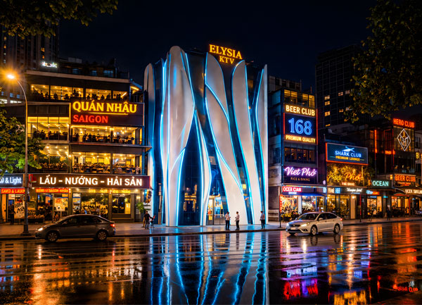 Thiết Kế Mặt Tiền Karaoke KTV Đẹp Ấn Tượng tại TPHCM