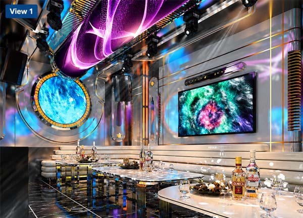 Thi Công Karaoke KTV 2026 Decor Galaxy Hiện Đại Đầy Ấn Tượng