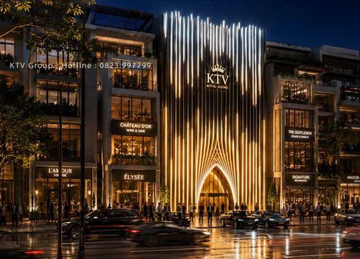 Thiết kế quán karaoke phong cách Luxury Lighting tại TPHCM