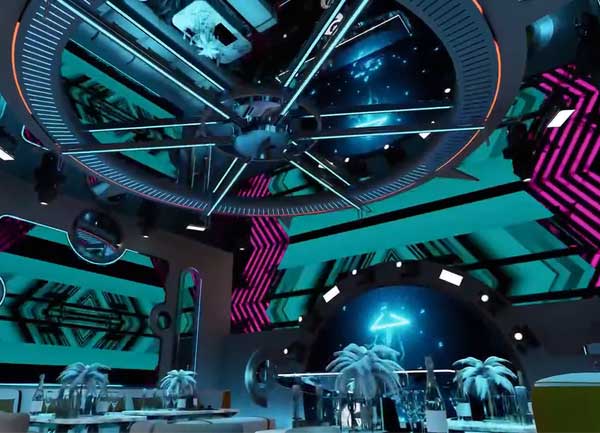 Mẫu Thiết Kế Karaoke KTV China Hiện Đại Phong Cách Futuristic
