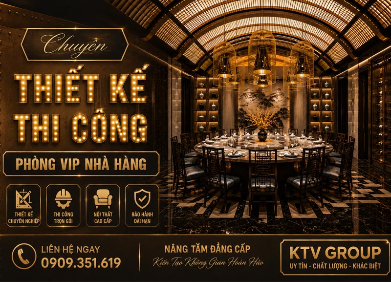 Tổng Hợp Dự Án Thiết Kế Thi Công Phòng VIP Nhà Hàng tại TPHCM
