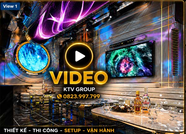 Thiết Kế Phòng Karaoke VIP 08 Chủ Đề Galaxy Đẹp Đẳng Cấp