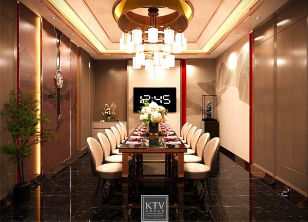 Thiết Kế Thi Công Phòng VIP 01 nhà hàng Restaurant tại TPHCM