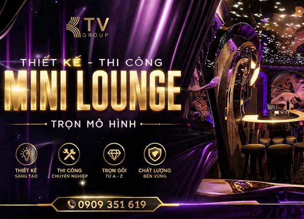 Báo giá thiết kế Lounge Mini,Dự án Moth Lounge Quận 1 - TPHCM