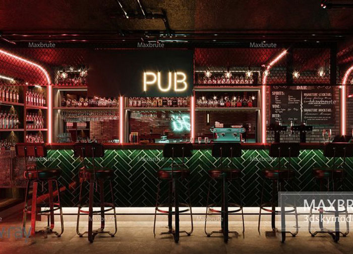 Báo giá thiết kế Pub mới KTV240,nội thất bar lounge Pub