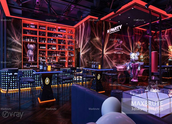Thư viện xu hướng thiết kế Bar mới KTV241,thiết kế bar club