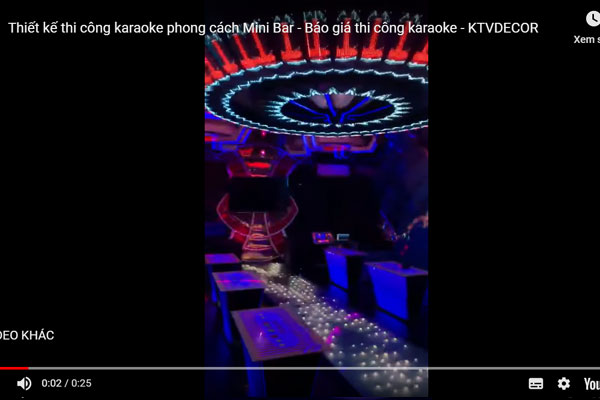 Video thiết kế thi công phòng karaoke theo phong cách mini bar