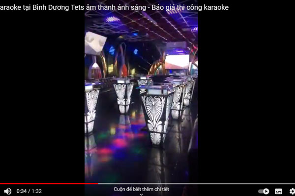 Video thi công trình karaoke KTV149,chi phí thi công karaoke
